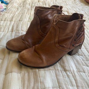 Sixty-Seven Brown Lace-Up Ankle Boots